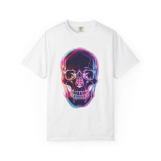 Neon Skull Graphic Unisex T-Shirt - Edgy Streetwear Fashion
